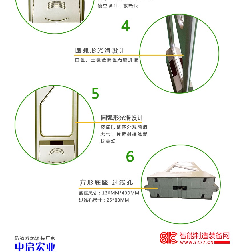 超市防盗门产品细节
