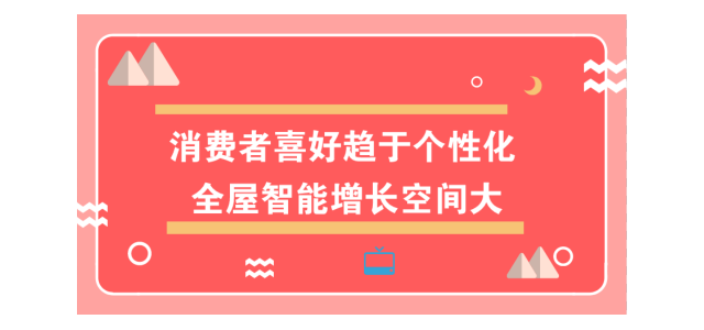 消费者喜好趋于个性化 全屋智能增长空间大